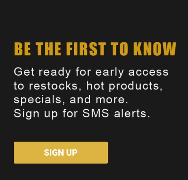 Be the first to know. Sign up for SMS alerts.