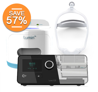 React Health Luna G3 CPAP + Lumin Sanitizer Bundle