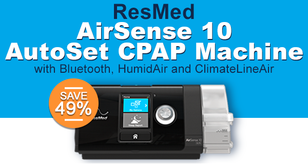 ResMed AirSense 10 AutoSet CPAP Machine with Bluetooth, HumidAir and ClimateLineAir