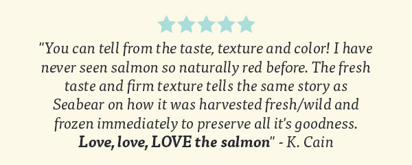Wild Salmon Customer Quote