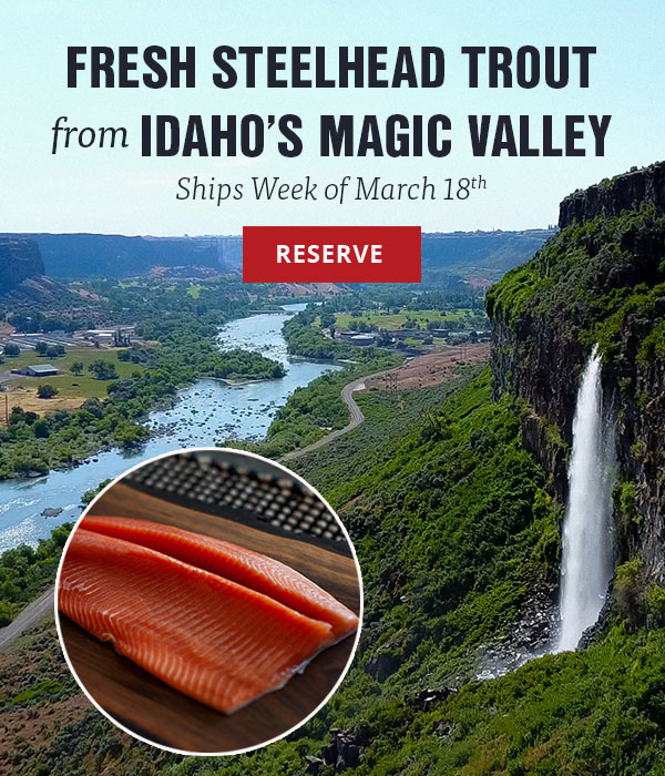 Fresh Steelhead Trout from Idaho's Magic Valley