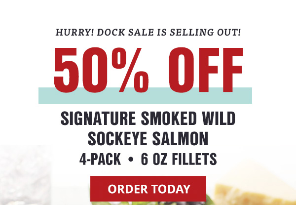 Bulk Smoked Sockeye 50% Off 4-Pack