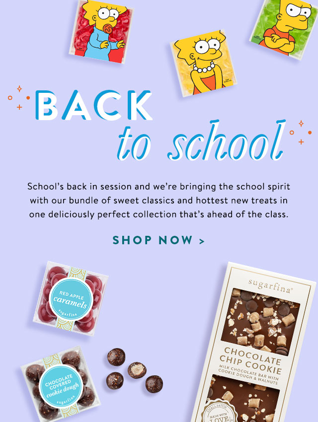 School’s back in session and we’re bringing the school spirit with our bundle of sweet classics and hottest new treats in one deliciously perfect collection that’s ahead of the class.