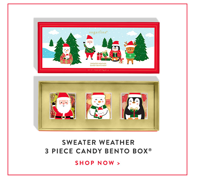 Shop the Sweater Weather 3 Piece Candy Bento Box!