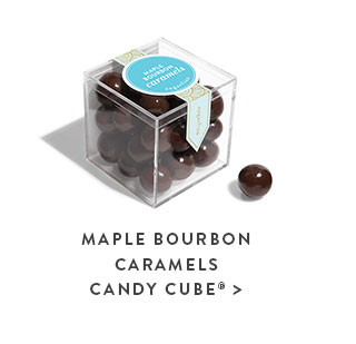 Maple Bourbon Caramels Candy Cube