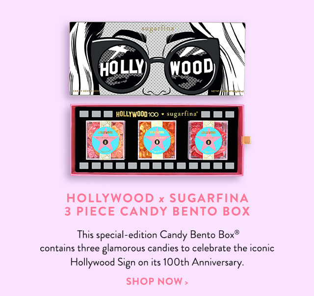 Hollywood x Sugarfina 3 Piece Candy Bento Box