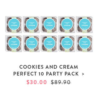 Cookies and Cream Perfect 10 Party Pack