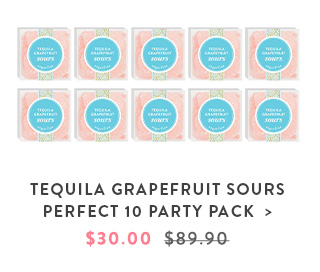 Tequila Grapefruit Sours Perfect 10 Party Pack