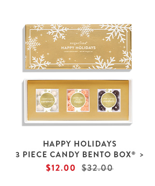 Shop Happy Holiday 3 Piece Candy Bento Box