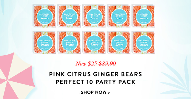 Pink Citrus Ginger Bears Perfect 10 Party Pack