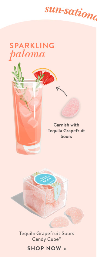 Tequila Grapefruit Sours Candy Cube