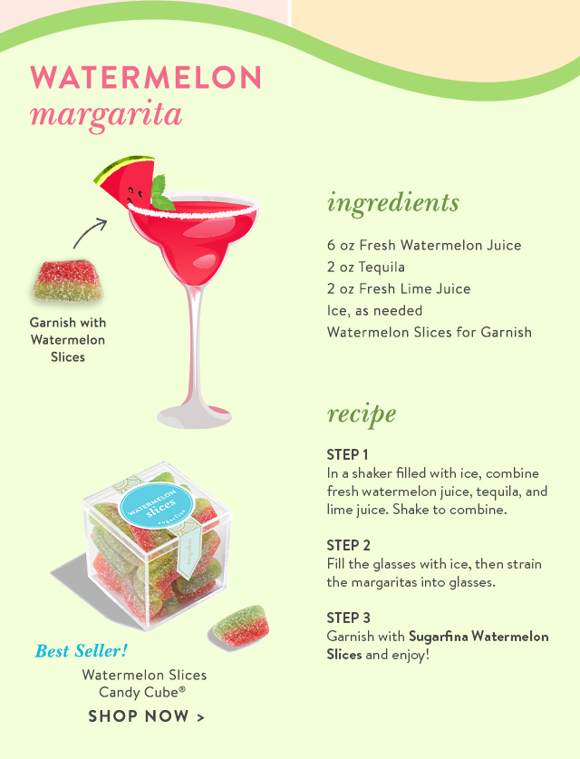 Watermelon Slices Candy Cube