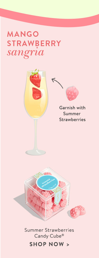 Summer Strawberries Candy Cube