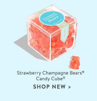 Strawberry Champagne Bears Candy Cube