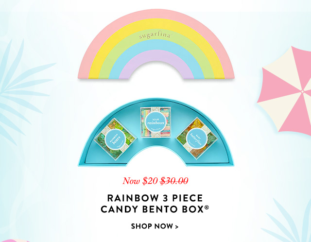 Rainbow 3 Piece Candy Bento Box
