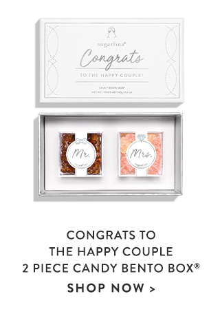 Congrats To The Happy Couple 2 Piece Candy Bento Box