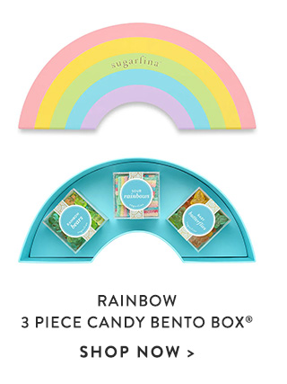 Rainbow 3 Piece Candy Bento Box