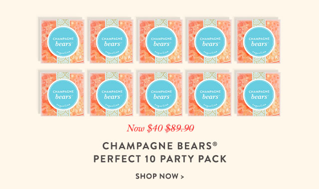 Champagne Bears Perfect 10 Party Pack