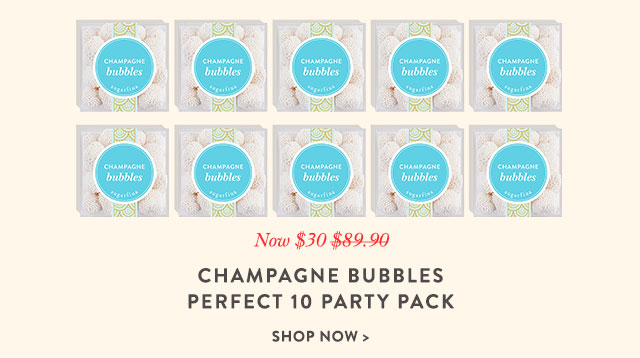 Champagne Bubbles Perfect 10 Party Pack