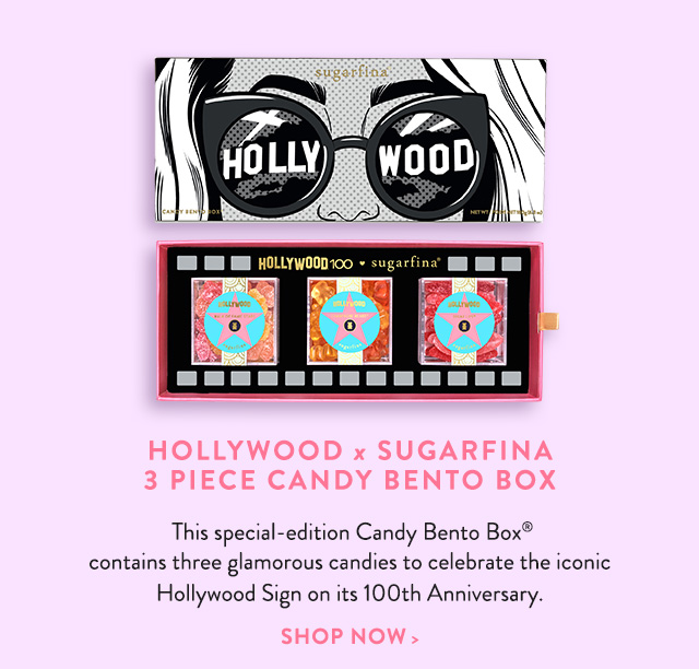 Hollywood x Sugarfina 3 Piece Candy Bento Box