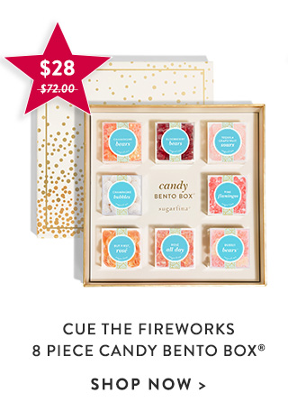 Cue the Fireworks 8 Piece Candy Bento Box