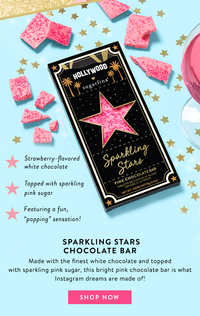 Shop The Hollywood X Sugarfina Sparkling Stars Chocolate Bar