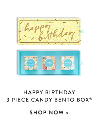 Happy Birthday 3 Piece Candy Bento Box