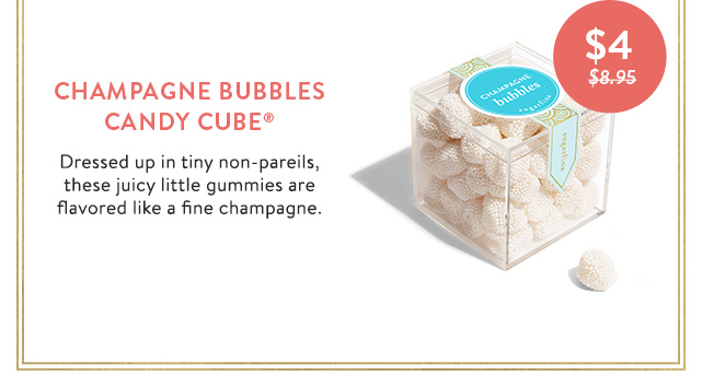 Champagne Bubbles Candy Cube
