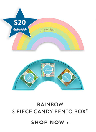 Rainbow 3 Piece Candy Bento Box