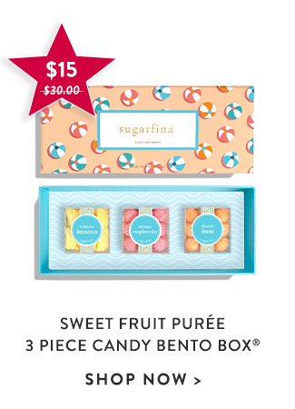 Sweet Fruit Puree 3 Piece Candy Bento Box