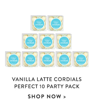 Vanilla Latte Cordials Perfect 10 Party Pack