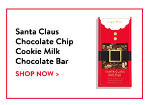 Shop the Santa Claus Chocolate Chip Cookie Milk Chocolate Bar!