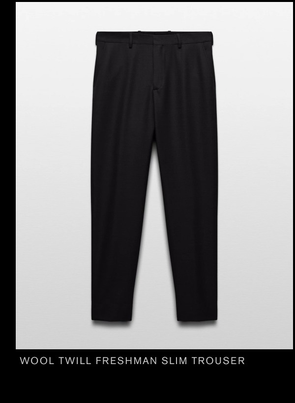 Wool Twill Freshman Slim Trouser