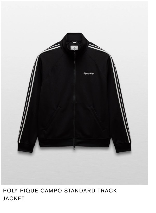 Poly Pique Campo Standard Track Jacket