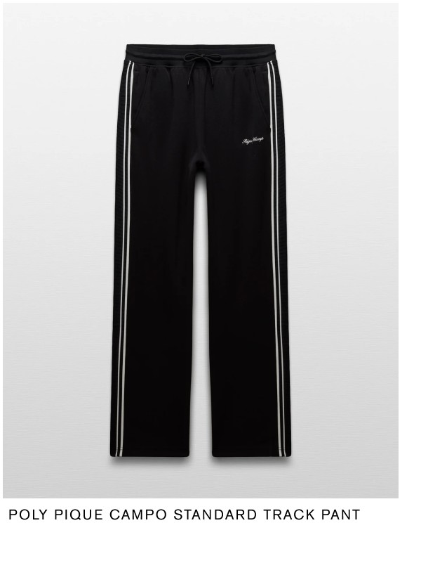 Poly Pique Campo Standard Track Pant