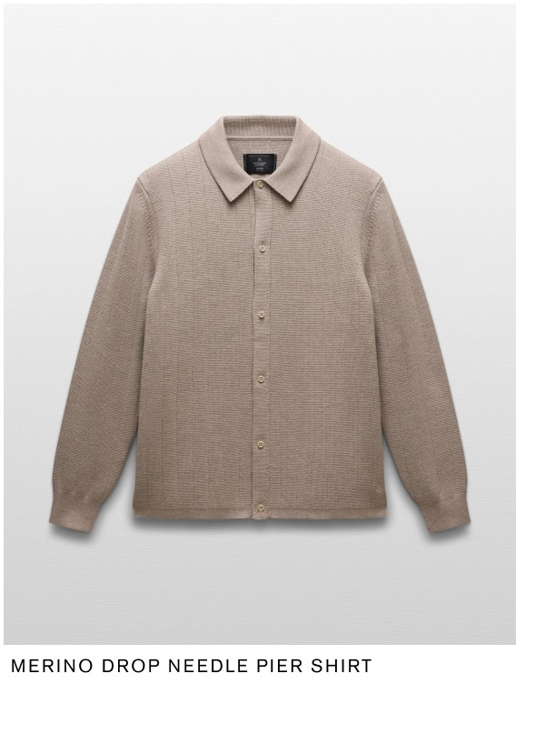 Merino Drop Needle Pier Shirt