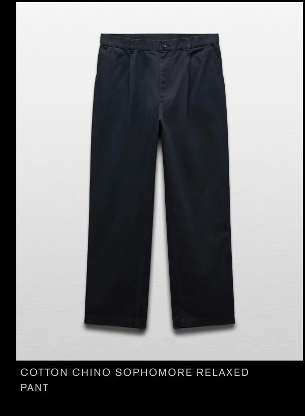 Cotton Chino Sophomore Relaxed Pant