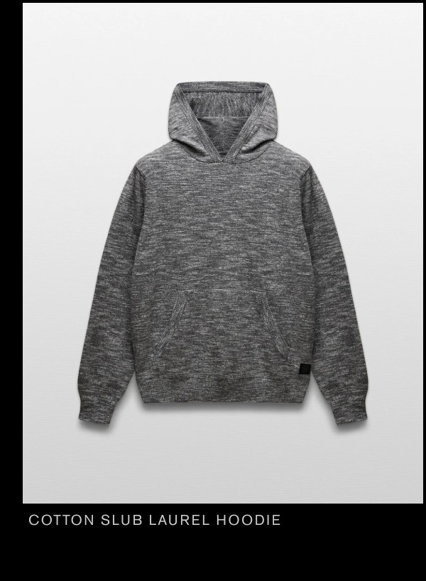 Cotton Slub Laurel Hoodie
