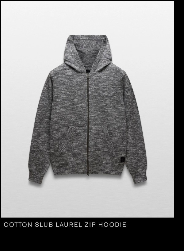 Cotton Slub Laurel Zip Hoodie