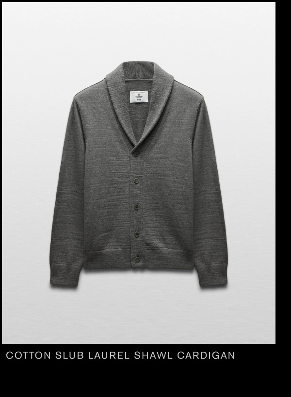 Cotton Slub Laurel Shawl Cardigan