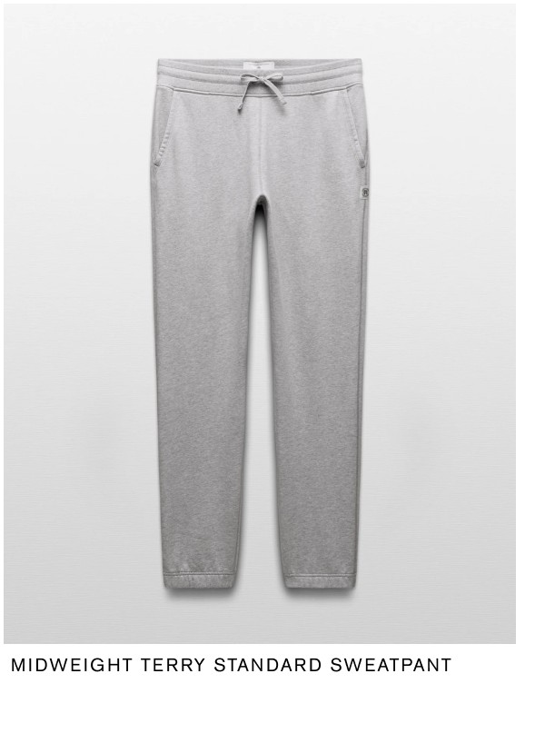 Midweight Terry Standard Sweatpant