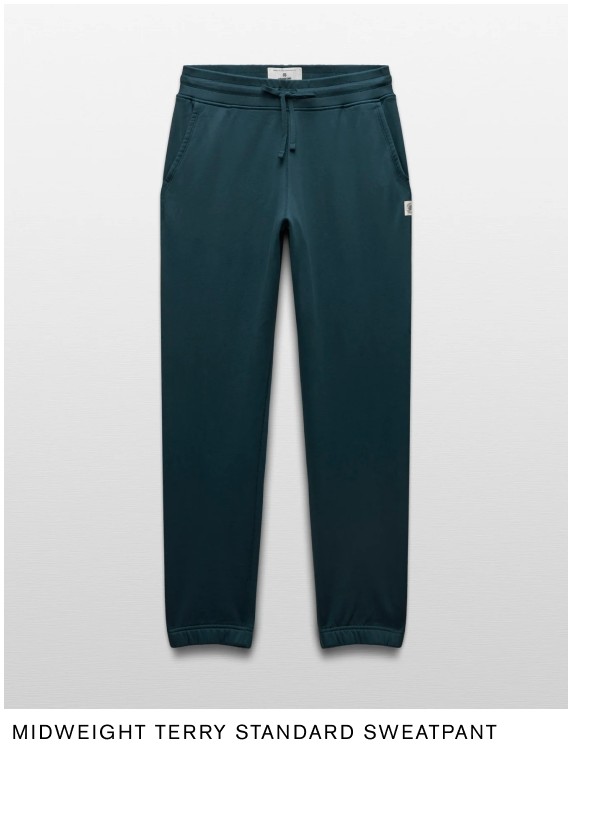 Midweight Terry Standard Sweatpant