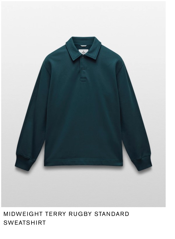 Midweight Terry Rugby Standard Sweatshirt