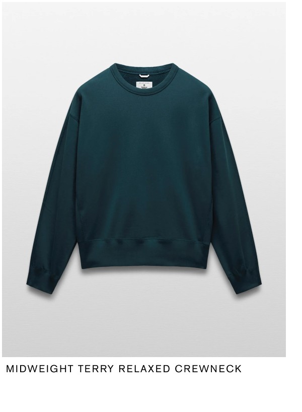 Midweight Terry Relaxed Crewneck