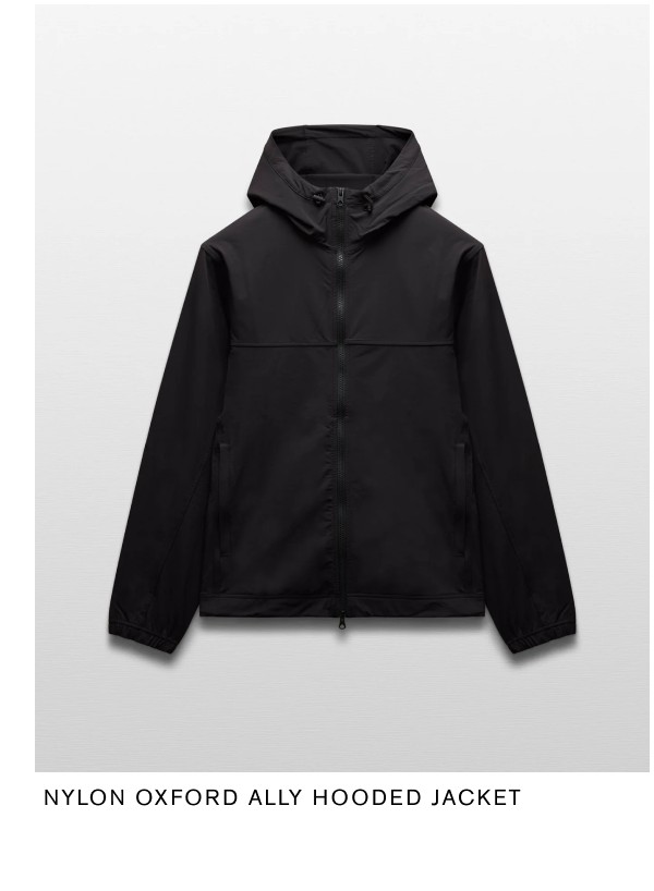 Nylon Oxford Ally Hooded Jacket