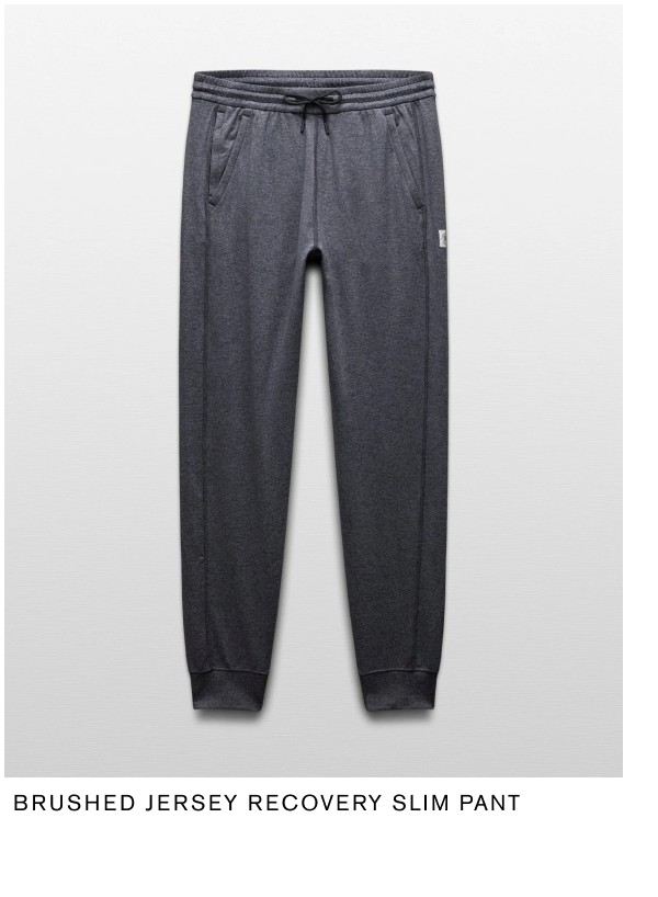 Brushed Jersey Recovery Slim Pant