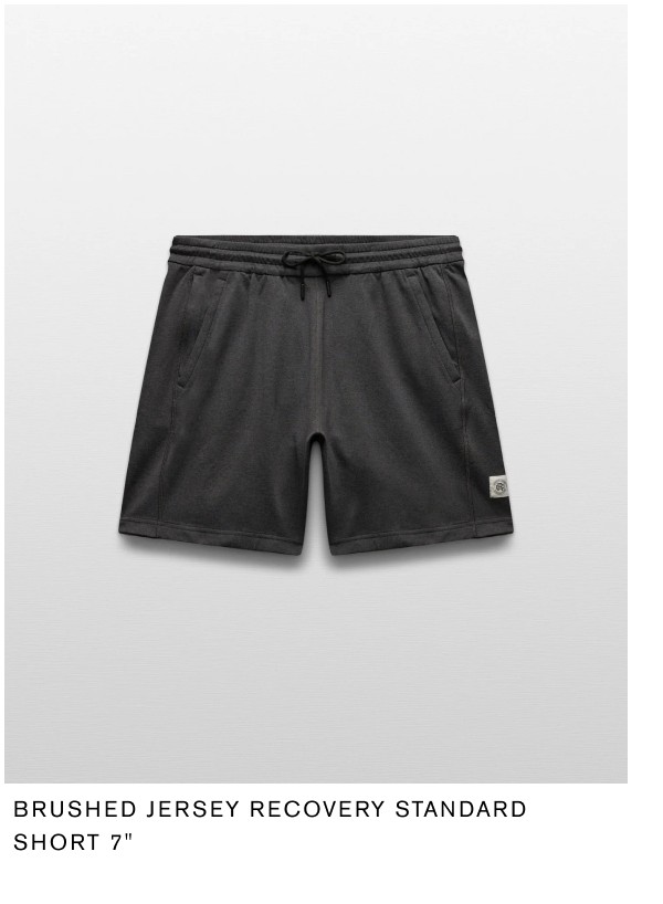 Brushed Jersey Recovery Standard Short 7"