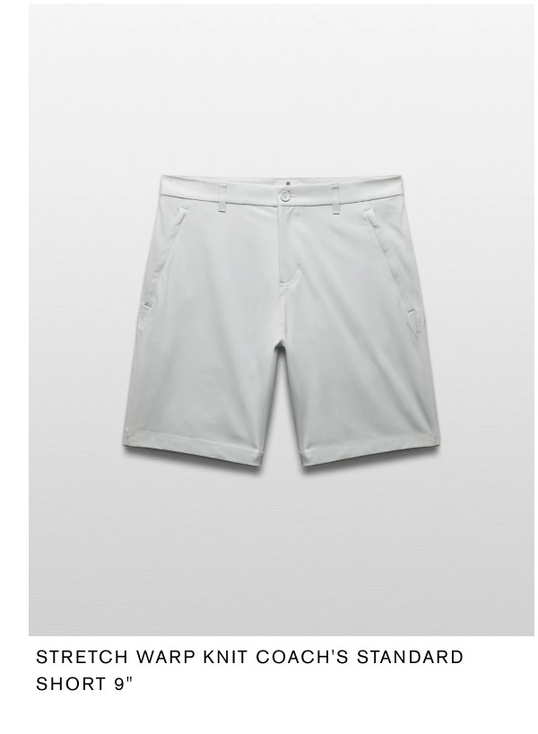 Stretch Warp Knit Coach's Standard Short 9"