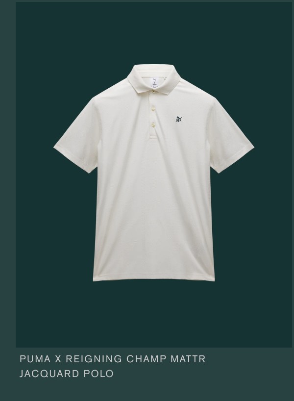PUMA x Reigning Champ MATTR Jacquard Polo