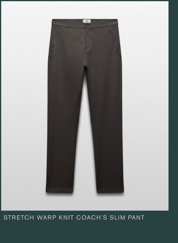 Stretch Warp Knit Coach's Slim Pant